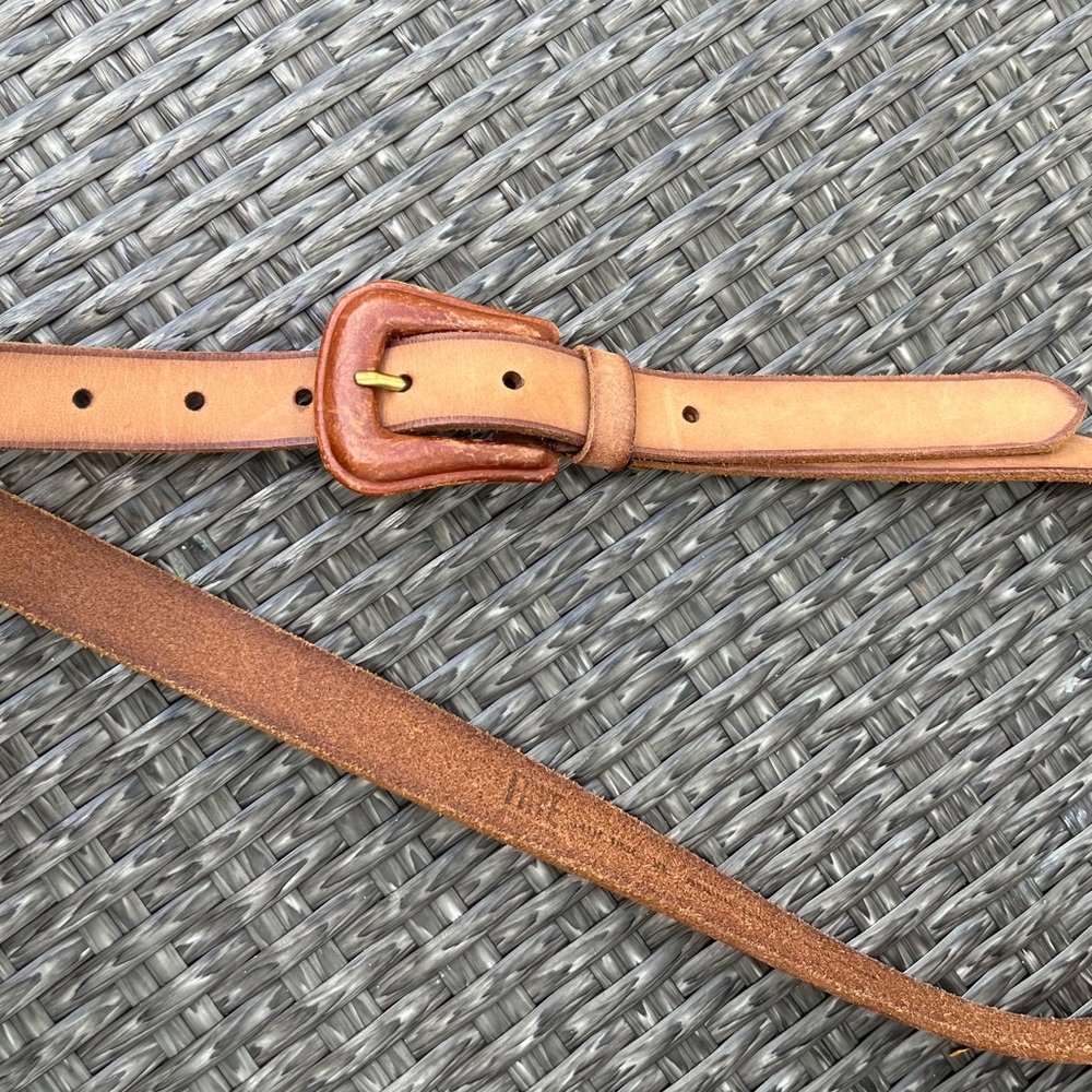 Frye Tan Leather Belt, XL - Picture 7 of 9
